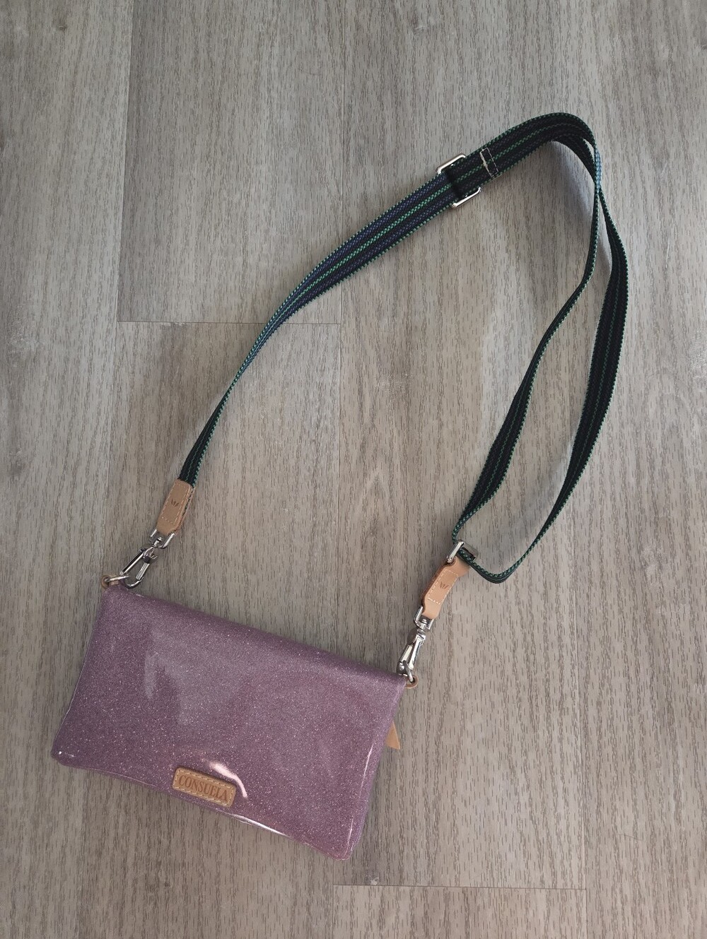 Consuela Twy Uptown Glitter Crossbody Purse